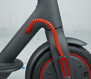 Tube rouge pour protection des cables - Accessoire pour trottinette électrique – Trot Access